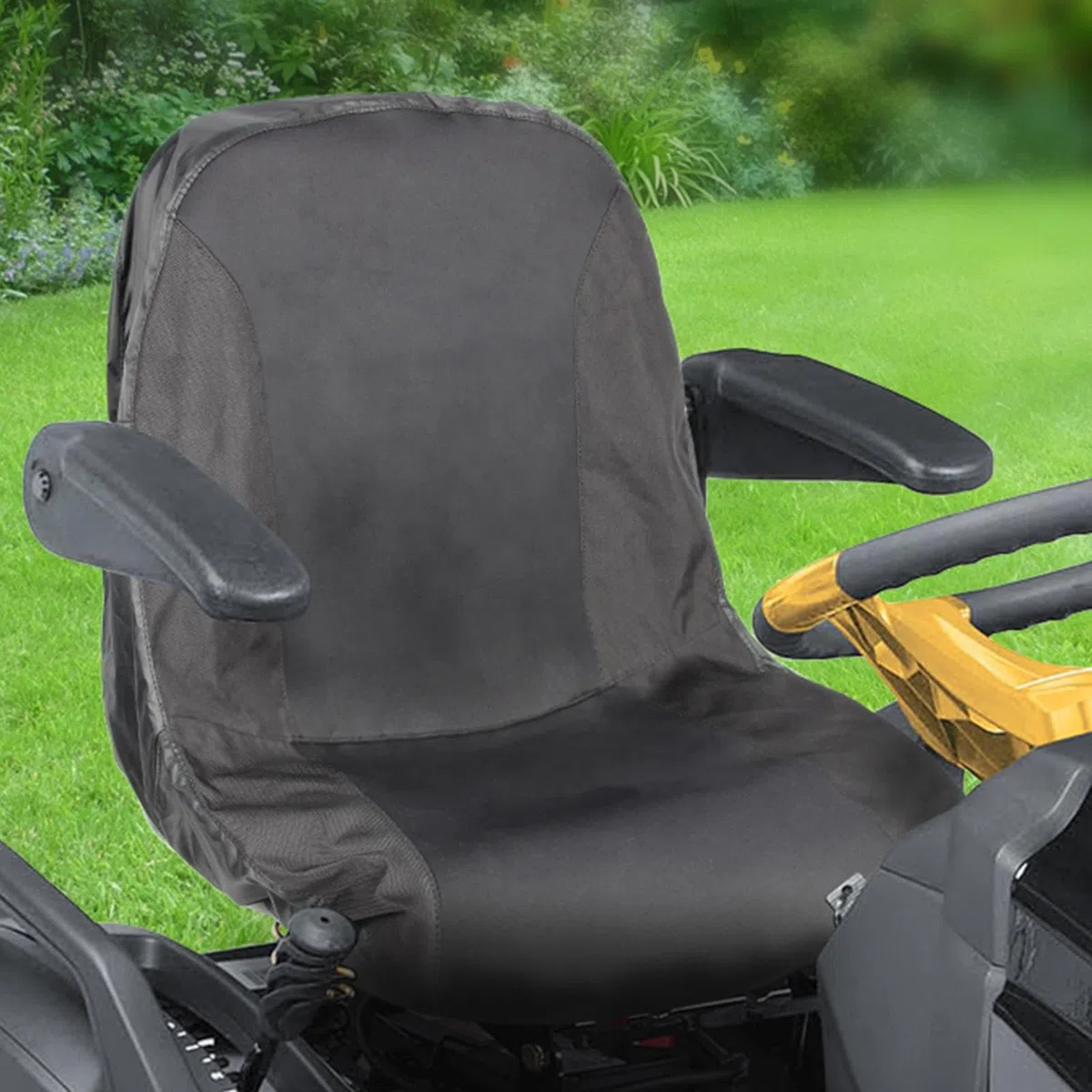 Funda para asiento de tractor - Funda impermeable para asiento de tractor, protector de asiento para cortacésped | Funda para asiento de tractor para cortacésped con bolsillos de almacenamiento, funda