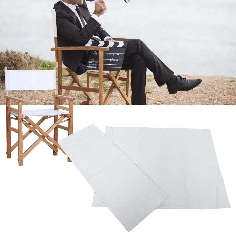 Fundas Silla Director, 1 juego de reemplazo de lienzos de silla, tela de reemplazo de lienzo para silla de director, funda informal para silla de director, suministros para el hogar, accesorios para