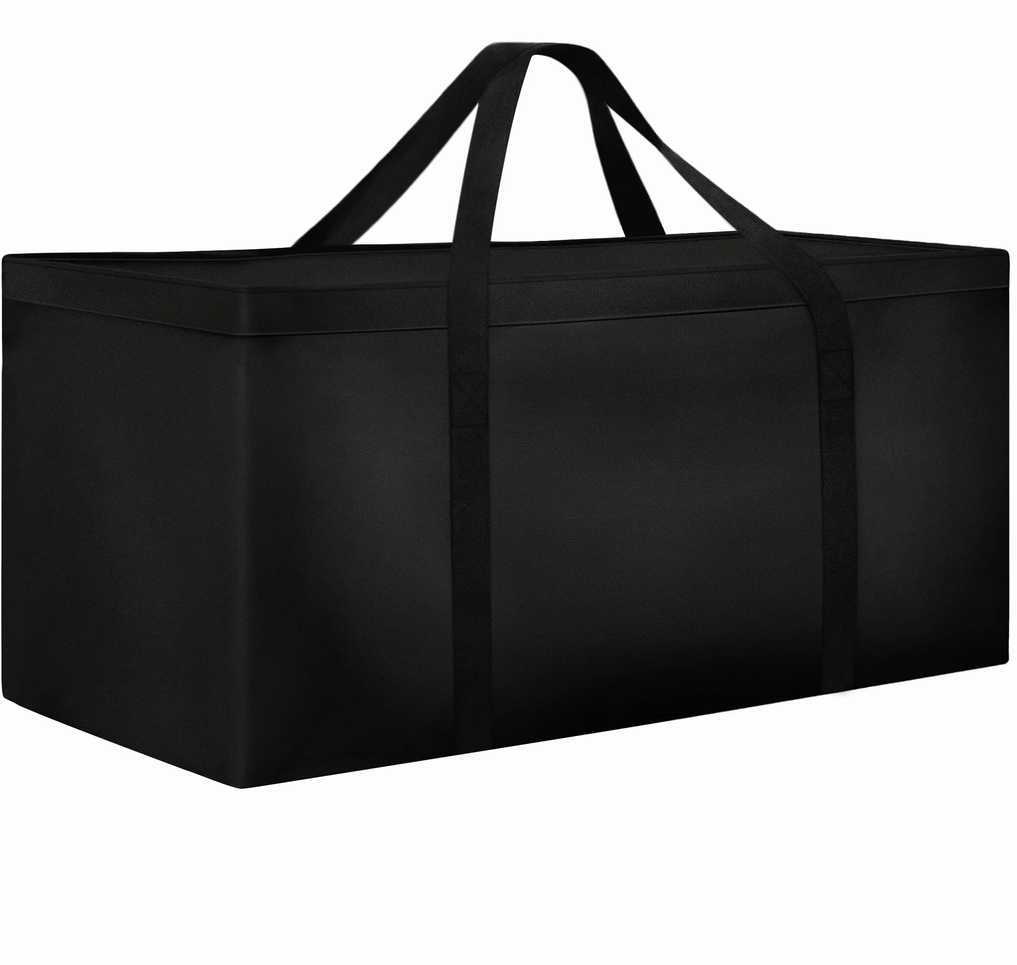 Dokon Bolsa Almacenamiento Cojines Jardín Impermeable Bolsa de Almacenamiento para árbol de Navidad Anti-UV Tela Oxford Resistente Funda de Cojín para Exterior (125x40x55cm) - Negro