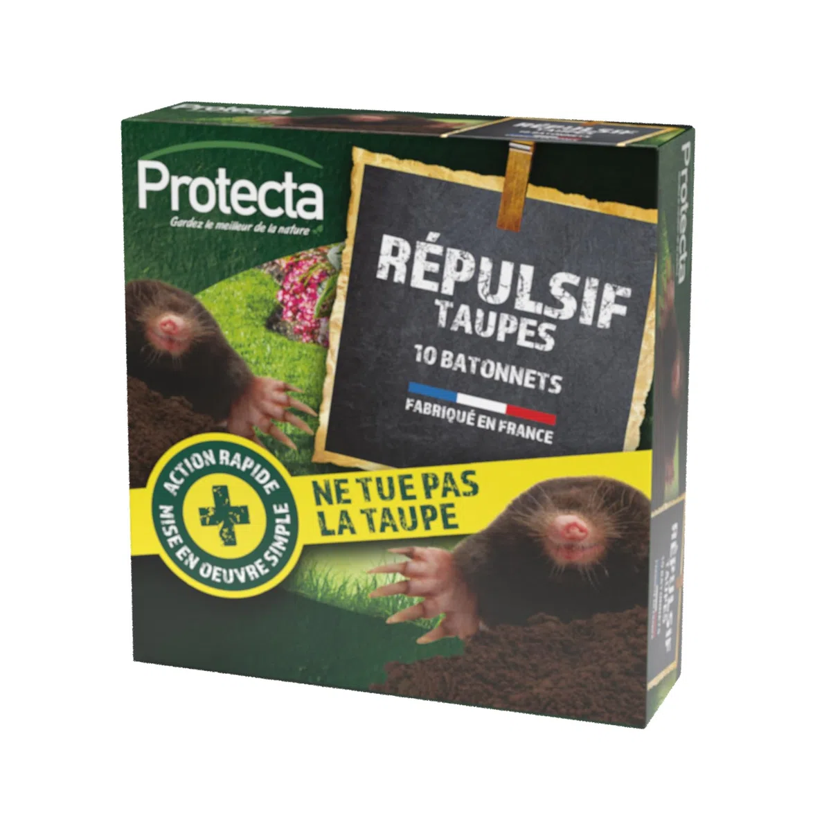 Protecta repelente de topos en varillas a base de margosa Natural