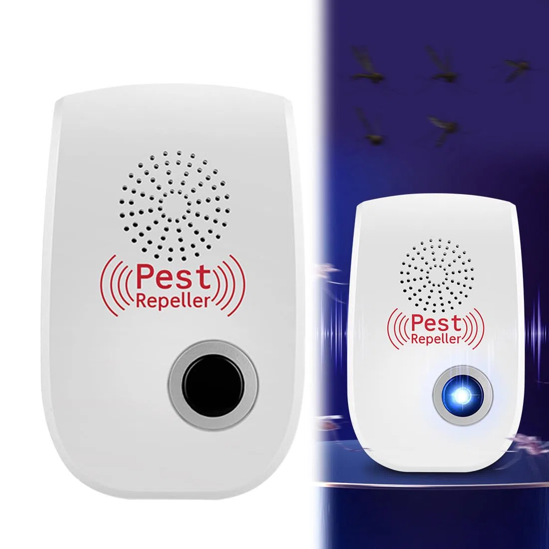 Repelente ultrasónico profesional para ratones: repelente para ratones, ratas, cucarachas, hormigas, arañas e insectos