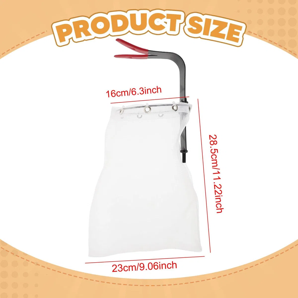 Cabezal Recolector de Frutas de Acero Inoxidable, Herramienta de Jardinería para Naranjas, Higos Y Ciruelas.