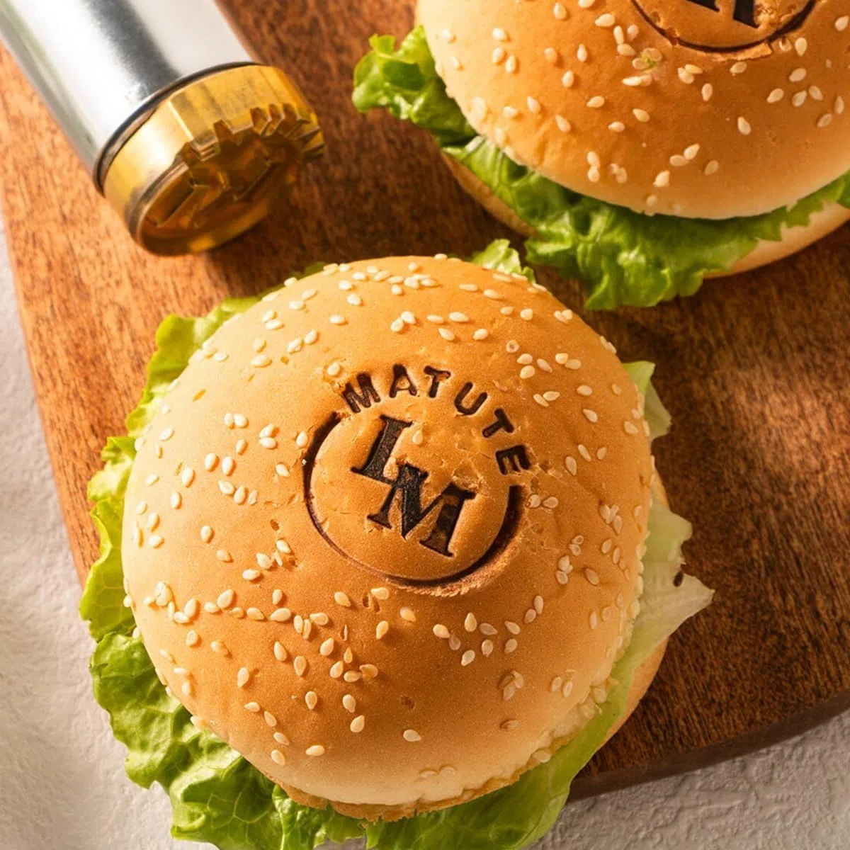 Plancha Personalizada para Hamburguesas/Bistecs, Sello Personalizado para Cubitos De Hielo, Plancha para Barbacoa Sellos De Cuero Sellos para Bodas, Madera Papel Plástico, Regalo para Papá