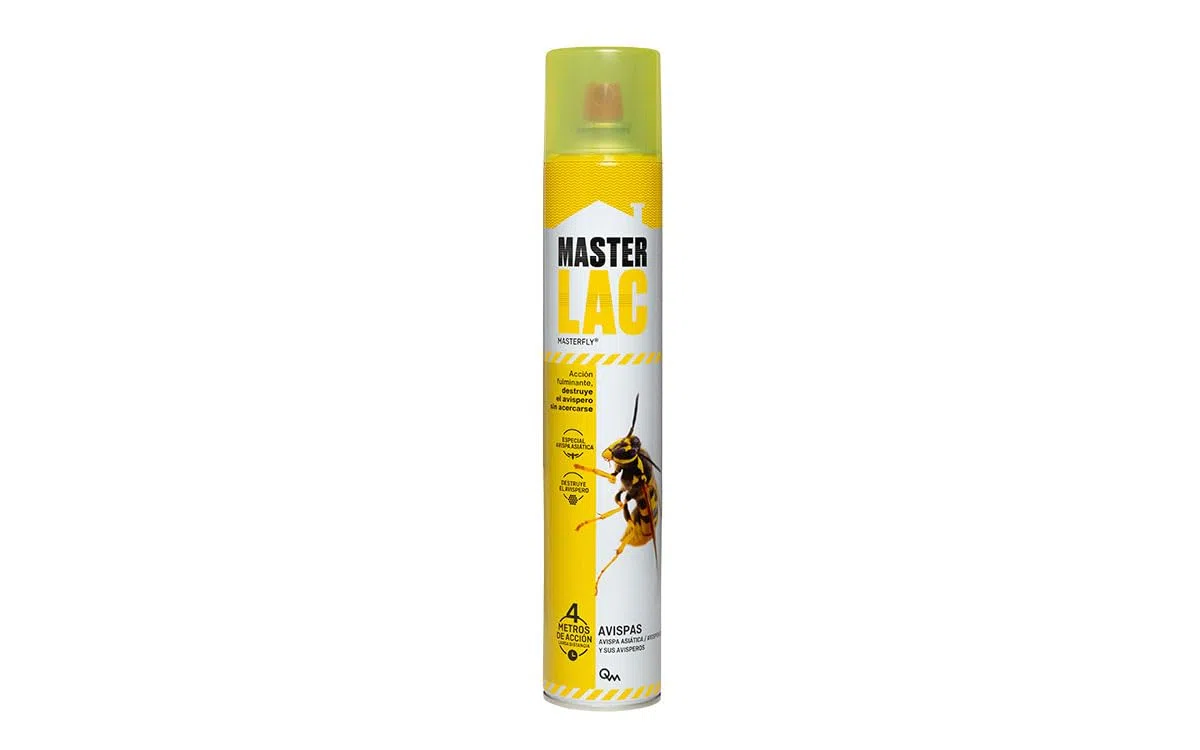 MASTERLAC | Masterfly Insecticida Para Avispas Y Avispones Asiáticos | Spray 750 Mililitros | Alcance De 4 Metros | Elimina Avisperos | Larga Duración