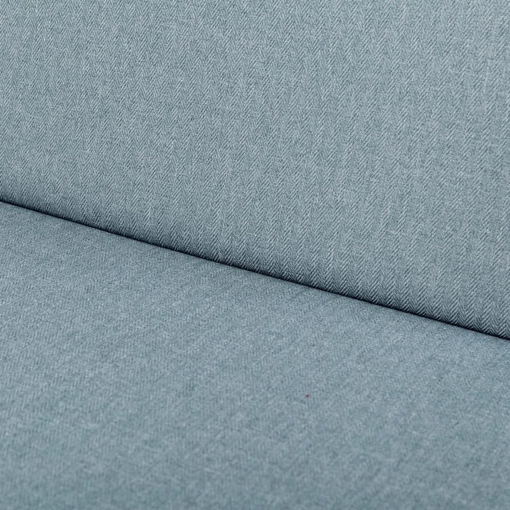 LOLAhome Cojín de Exterior para Silla de Respaldo bajo de Tejido antilluvia Azul de 90x40 cm