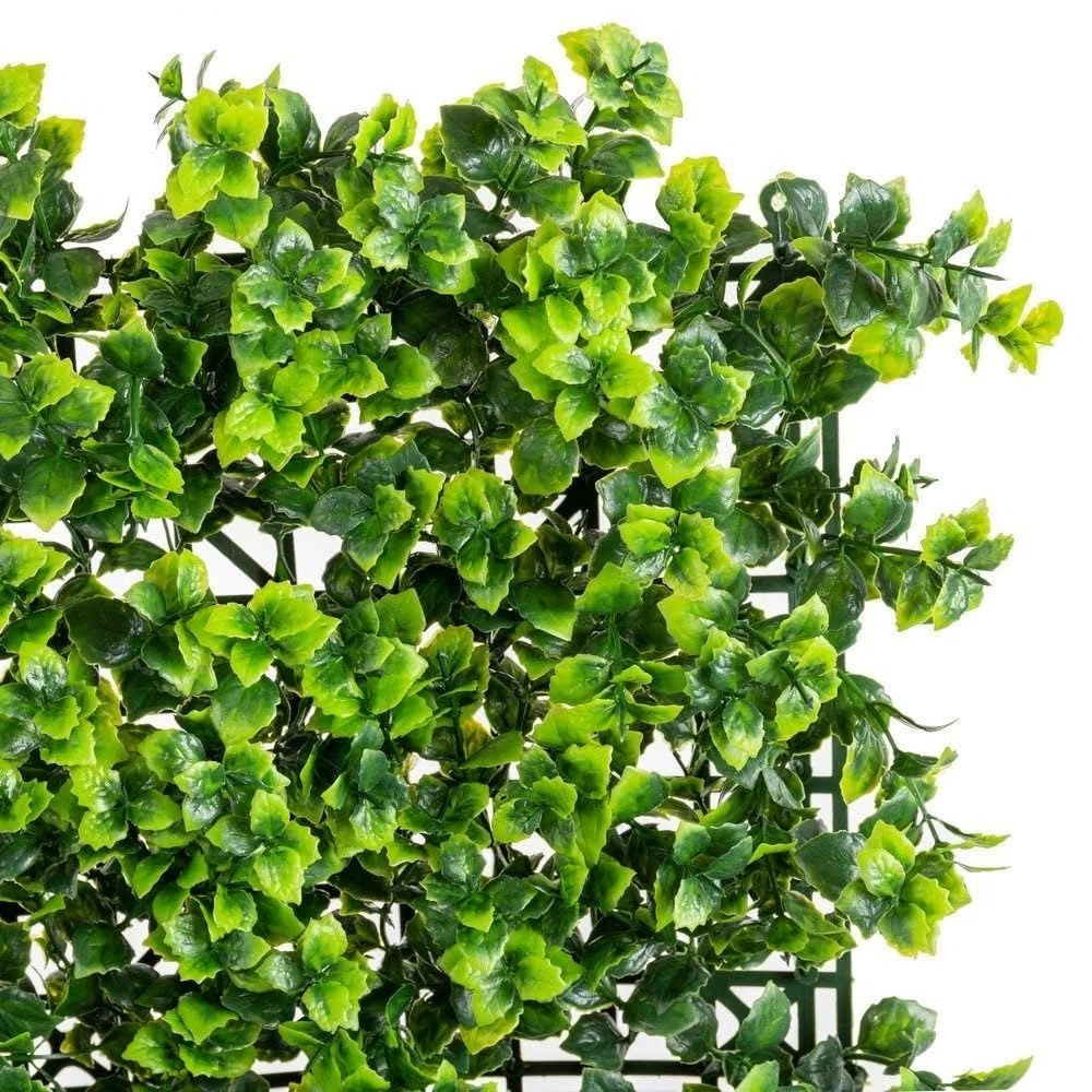 LOLAhome Jardín Vertical Artificial Estilo Enredadera | 1 Panel de 50x50 cm | PVC: 5 años protección UV | Realista y Elegante, Fácil instalación | para Interior y Exterior | Jardín Vertical