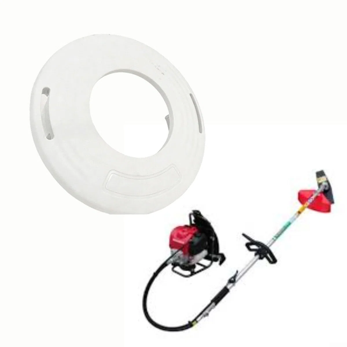 Cubierta de cabeza de hierba, compatible, con FS 36-2 46-2 56-2 56-2 piezas de desbrozadora 4003 710 2115 40047102189 ABS tapa de carrete blanco 4, paquete de 4