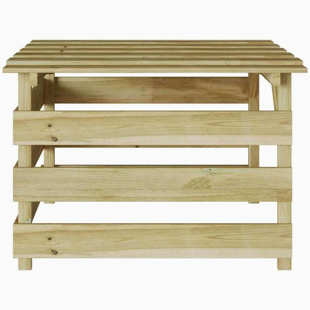 Cortacésped garaje de madera de pino impregnada marrón, 84 x 80 x 56 cm, cobertizo de jardín, cobertizo de jardín, resistente a la intemperie, para almacenamiento y almacenamiento en
