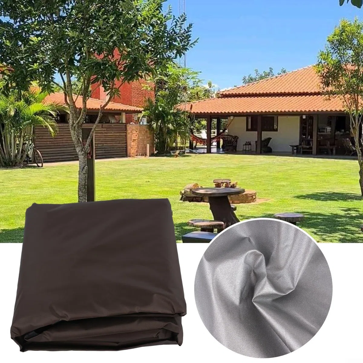 Funda para asiento de columpio de jardín, funda de asiento de columpio de poliéster 190T, funda de tafetán de tela de tafetán de repuesto para silla de columpio impermeable para columpio de tres