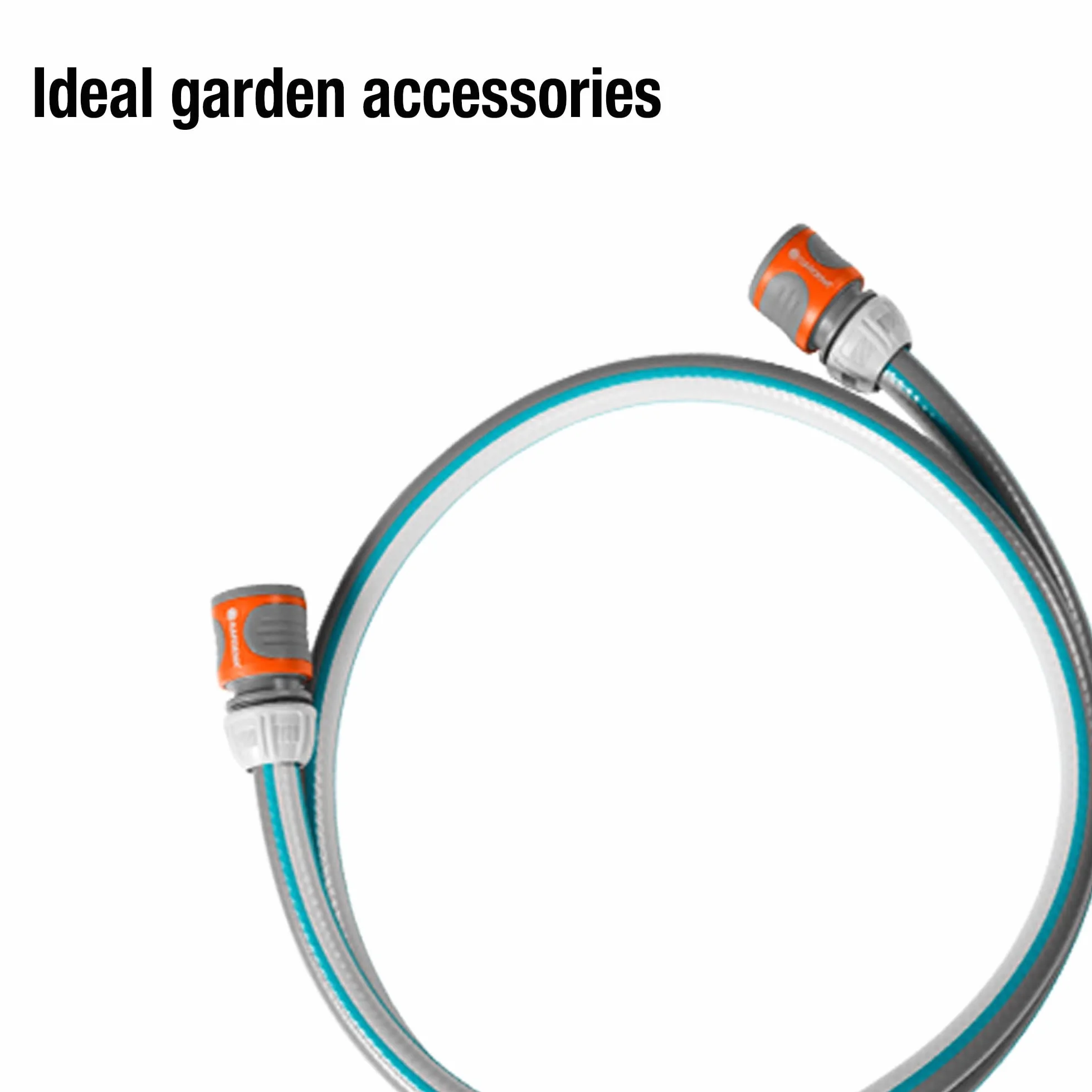Gardena 18011-20 - Set de conexión de 13.mm (1/2""), 1,5.m, adaptador de manguera para conectar el carro portamanguera multicolor