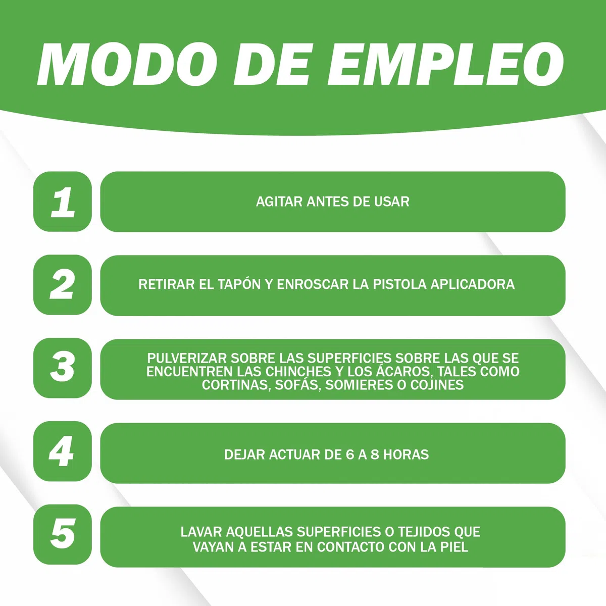 PERMETRINA Spray Insecticida Anti Chinches y Antiácaros para textiles 1L | Repele y Mata Cucarachas, Hormigas e insectos voladores | No mancha y No deja olor | Interiores y Exteriores