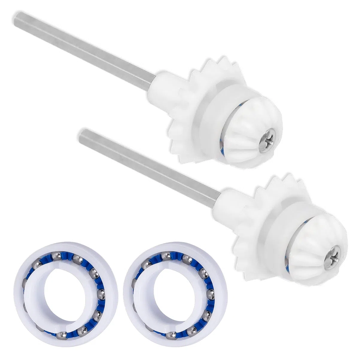 Paquete de 2 piezas de limpiador de piscina MX6 y piezas de repuesto Zodiac MX8 R0525100 y rodamiento de rueda del motor R0527000 incluidos. Accesorios de ajuste del eje de transmisión para MX8 MX8EL