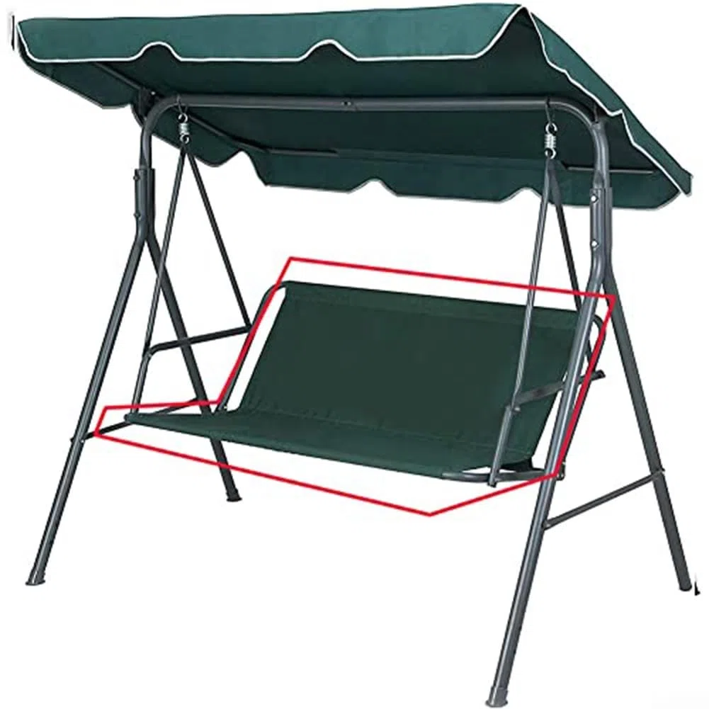 Funda de repuesto para columpio de jardín, protector de asiento plegable de tela Oxford 600D, funda de asiento de columpio de tela para columpios, 115 x 48 x 48 cm, repuesto para columpios de