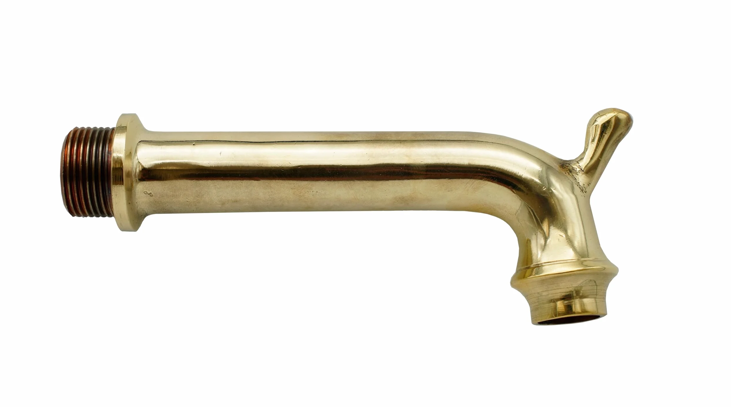 L'Artistica F.LLI PERINCIOLI | Dispensador continuo con gancho casquillo 1/2" M, dispensador de latón para fuentes de columna o pared, 41 x 120 mm