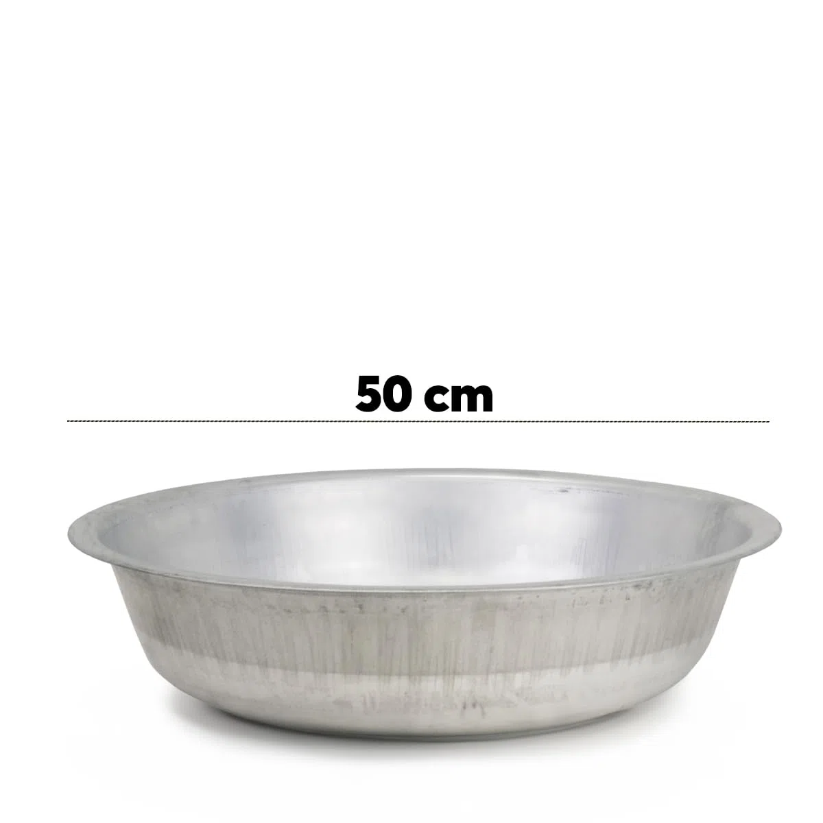 Maceta redonda de zinc como cuenco para flores y decoración de jardín - Gran bañera de metal de 50 cm para exteriores - Cuenco de zinc como fuente solar o maceta para exteriores