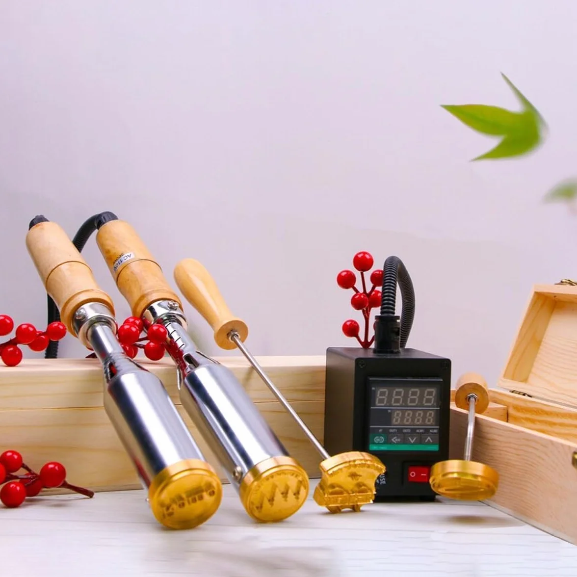 Plancha Personalizada para Hamburguesas/Bistecs, Sello Personalizado para Cubitos De Hielo, Plancha para Barbacoa Sellos De Cuero Sellos para Bodas, Madera Papel Plástico, Regalo para Papá