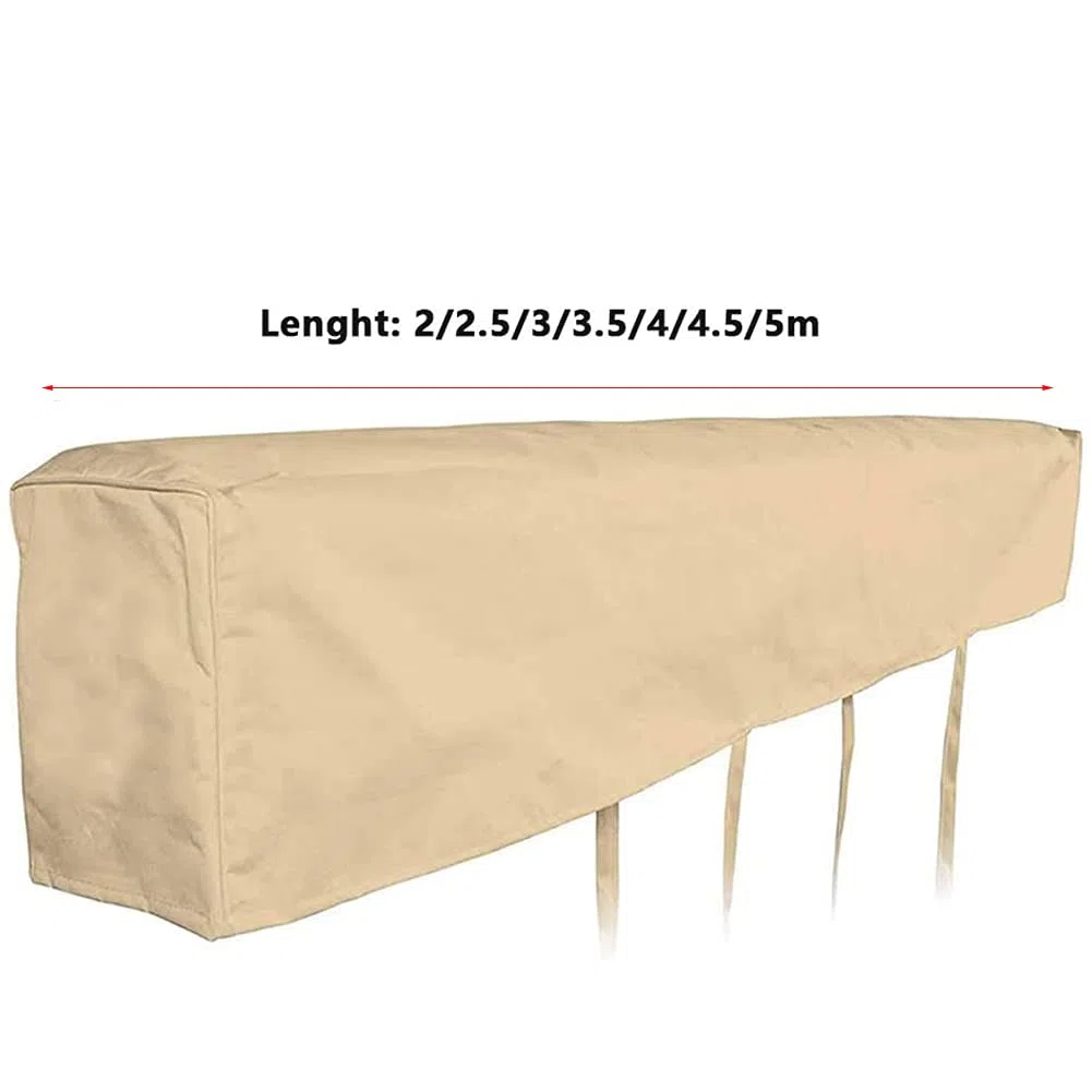 Funda Protectora Toldos, Cubierta De Toldo Pared, Retráctil Enrollable Protección Solar Impermeable contra la Nieve de Polvo, para Jardín Al Aire Libre y Patio (3.5)