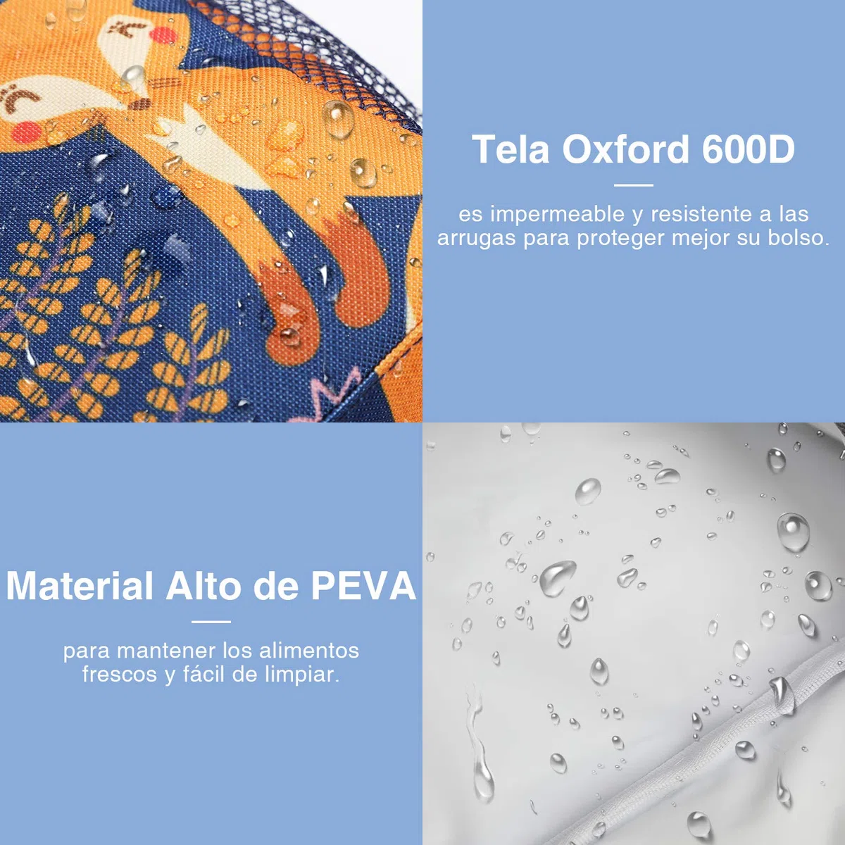 Anpro Bolsa Termica Porta Alimentos, Isotermica, Nevera Portatil, Playa, Vajilla de Exterior y Picnic, Oficina, para Hombre,Mujer,Ninos