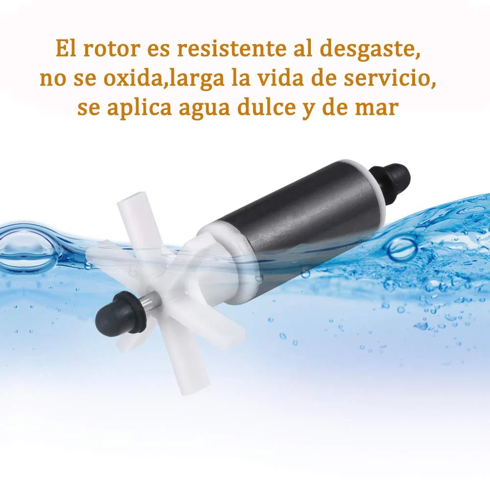 Bomba de Agua Sumergible 1200L/H 25W con 3 Boquillas Bomba de Agua para Fuente Acuario Estanque Pecera Ultra Silencioso Circulación de Agua Dulce y Marino 1.8m de Altura - Azul