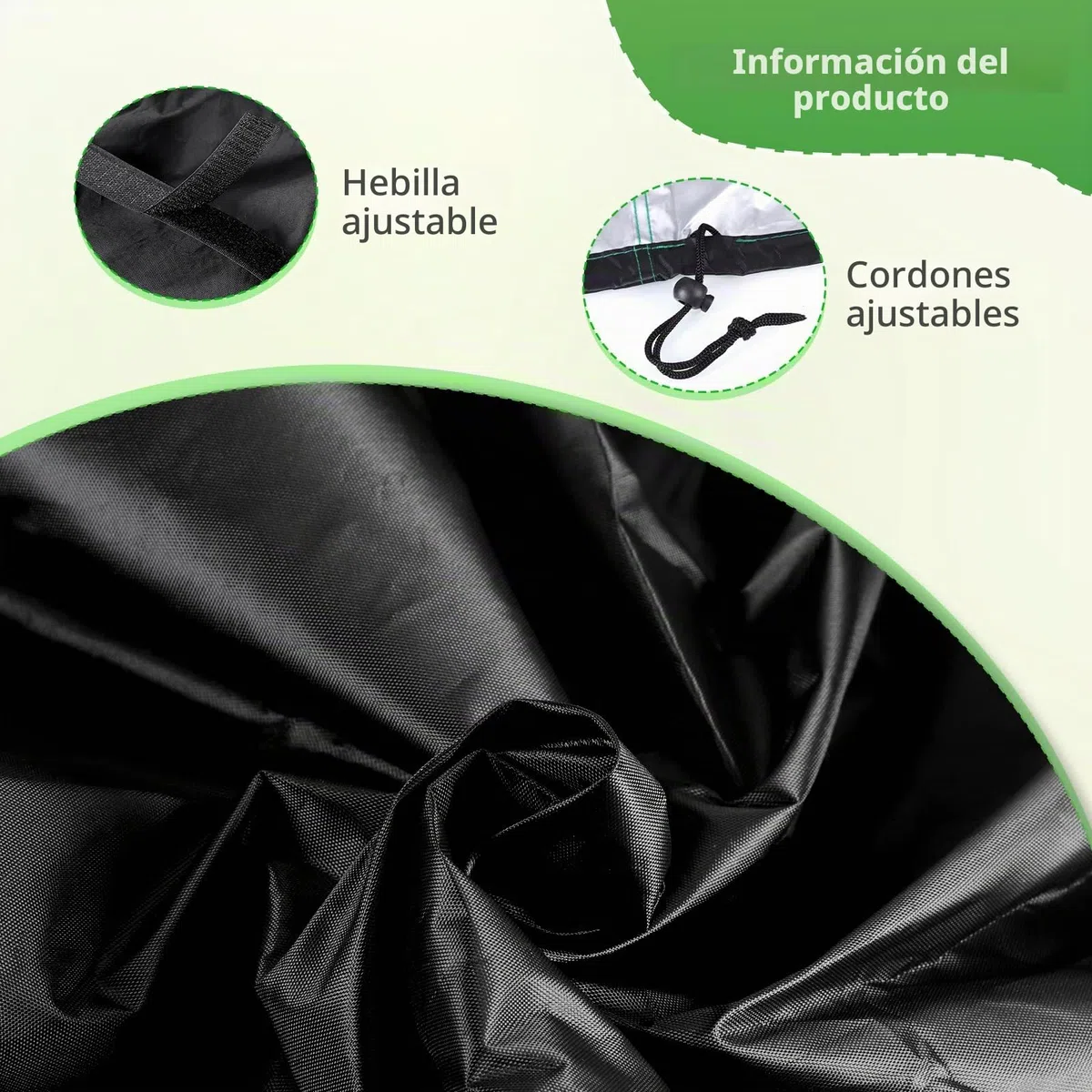 Zocipro 2pcs Fundas Protectoras para Sillas de Jardín Exterior, 64 x 64 x 70/120 cm, Tela Oxford 210D Impermeable y Resistente, Anti-UV, para Sillas Apilables de Terraza con Cordón de Ajuste
