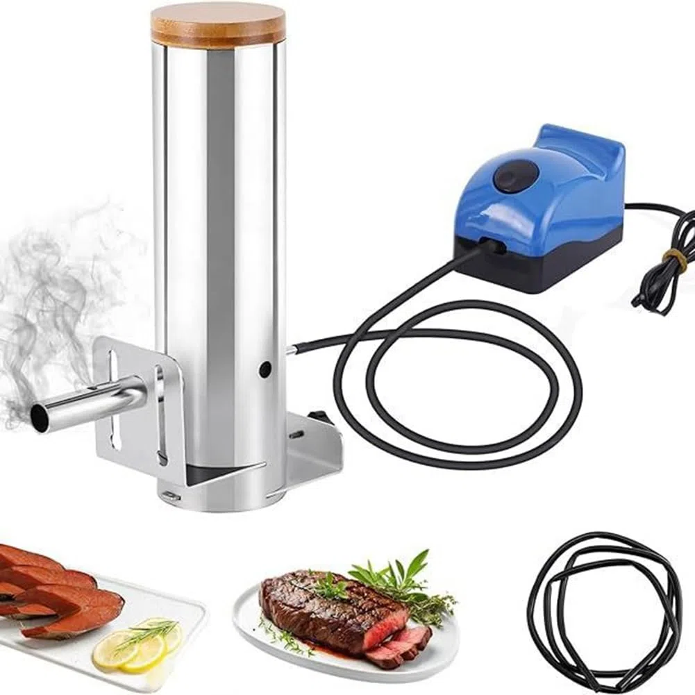 Ahumador eléctrico con salida de humo ajustable para ahumar alimentos y carne