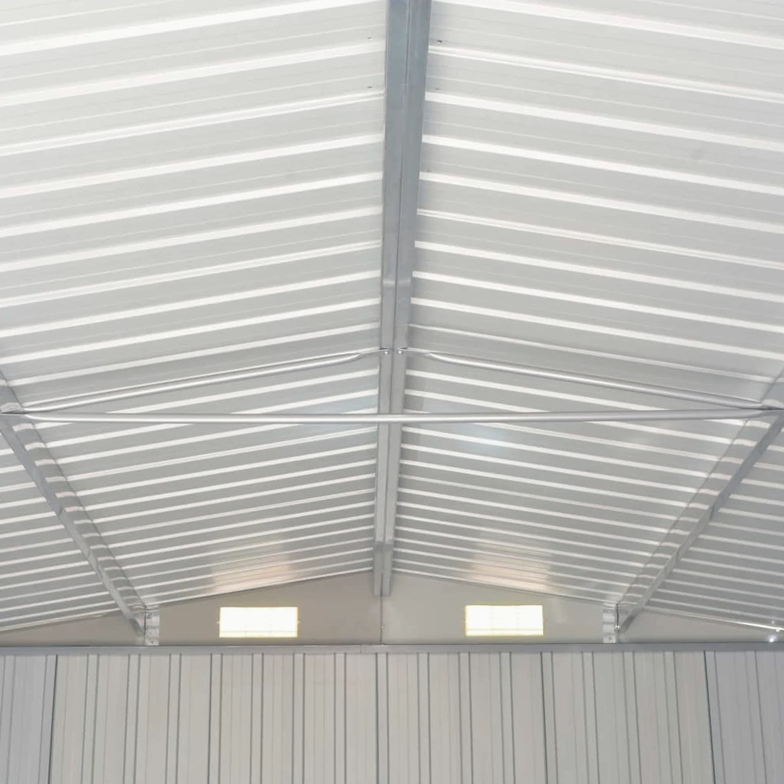 Cobertizo de jardín, Casetas para Parcelas, Casetas De Jardin, Cobertizo Jardin Exterior, Caseta Jardin Exterior, Casas Prefabricada, Acero galvanizado Gris 257x779x181 cm