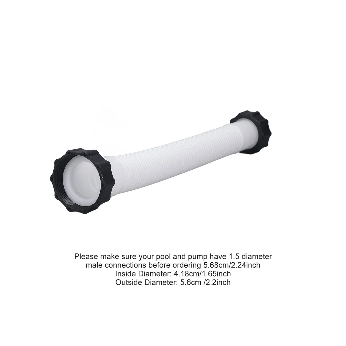 Manguera de Repuesto para Bombas de Piscina de 1,5 Pulgadas de Diámetro para Bomba de Piscina Enterrada, Mangueras de Piscina para Bombas de Filtro, Bombas de (0,4 m)