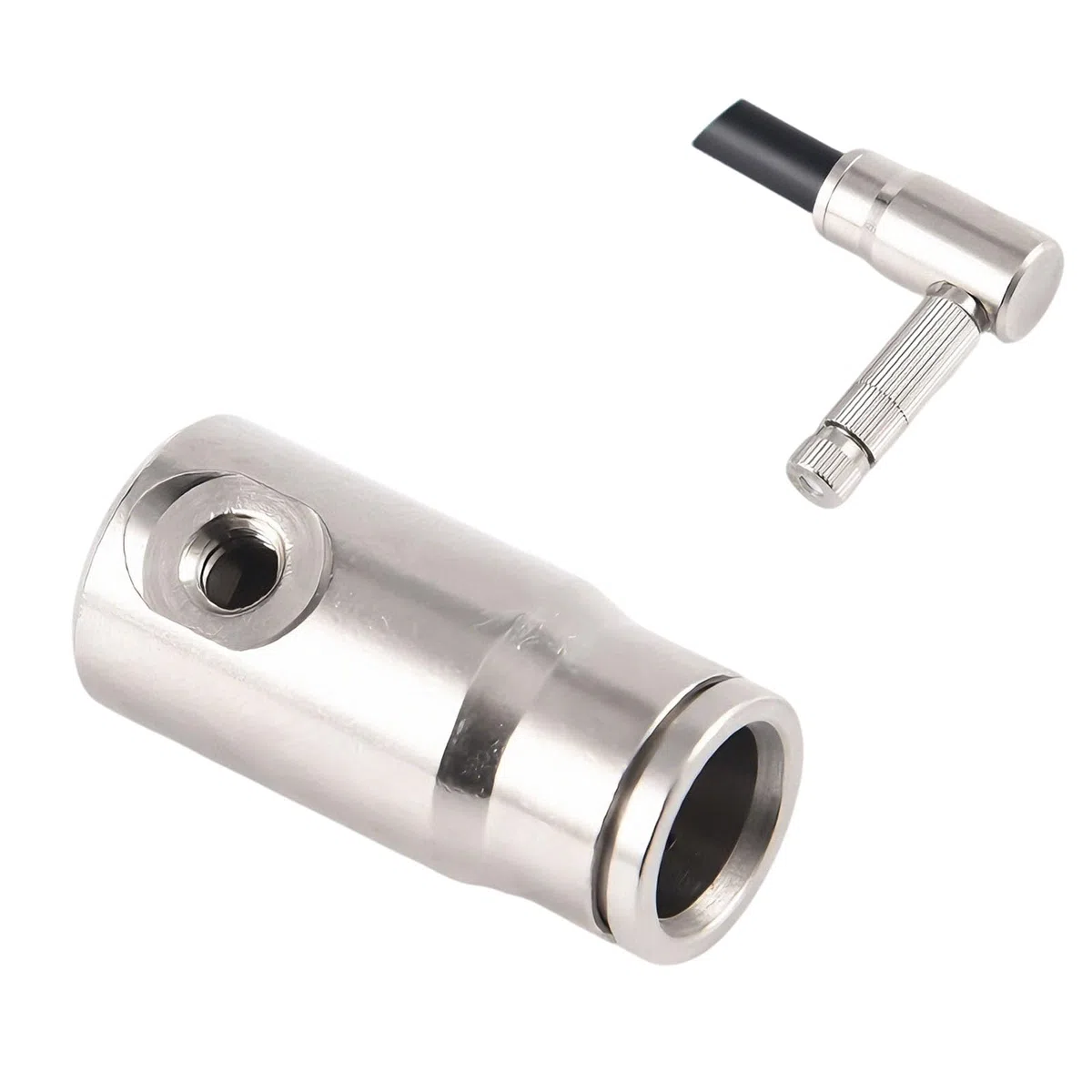Manguera de nebulización de alta presión de 9,5mm, conector rápido, boquilla de nebulización, adaptador de Metal, tapón final de tubo de riego 2 piezas Quick-connect final single