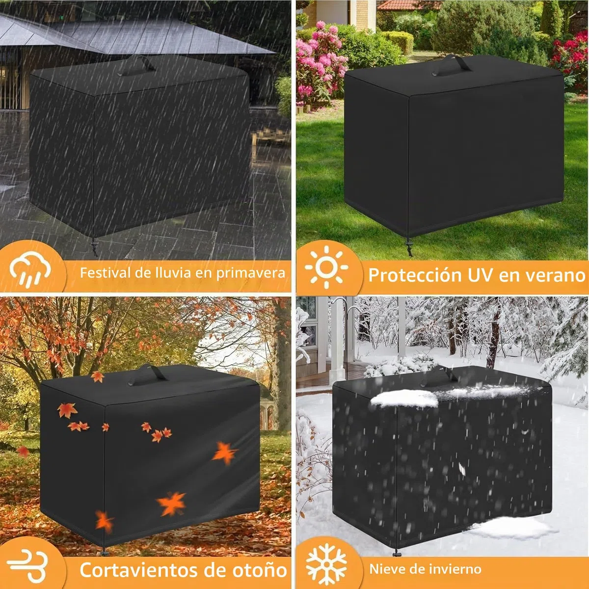 Cubierta para bomba de piscina, caja técnica, diseño pesado 420D, instalación de filtro de arena impermeable, cubierta
