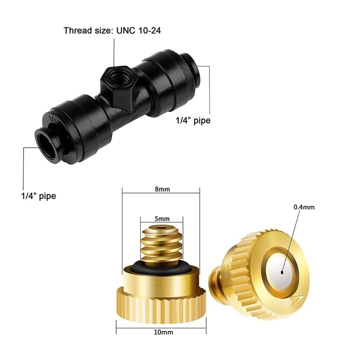 Kit Nebulizadores para Terrazas con bomba de 12V, Sisteme de Nebulizacion | para Exteriores jardín Pergola, Kit de Sisteme de Enfriamiento por Nebulización, DIY Automático Riego para Invernaderos