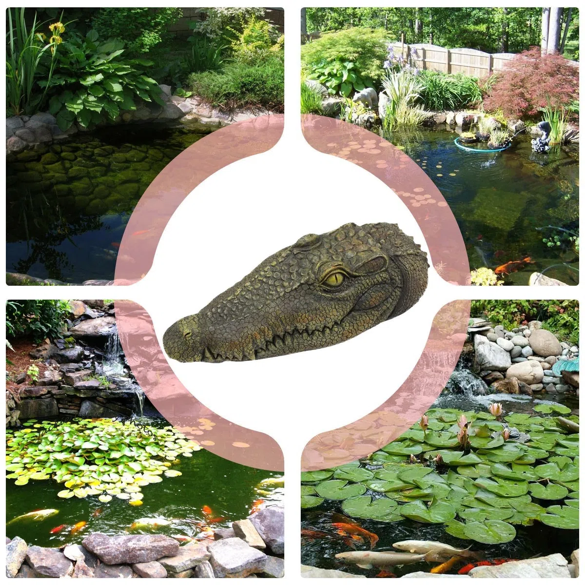 Señuelo Flotante de Cabeza de cocodrilo,Cabeza de cocodrilo Flotante para Piscina,Cabeza de cocodrilo Falsa Flotante | Señuelo Flotante de Cabeza de cocodrilo para Estanque, Piscinas al Aire