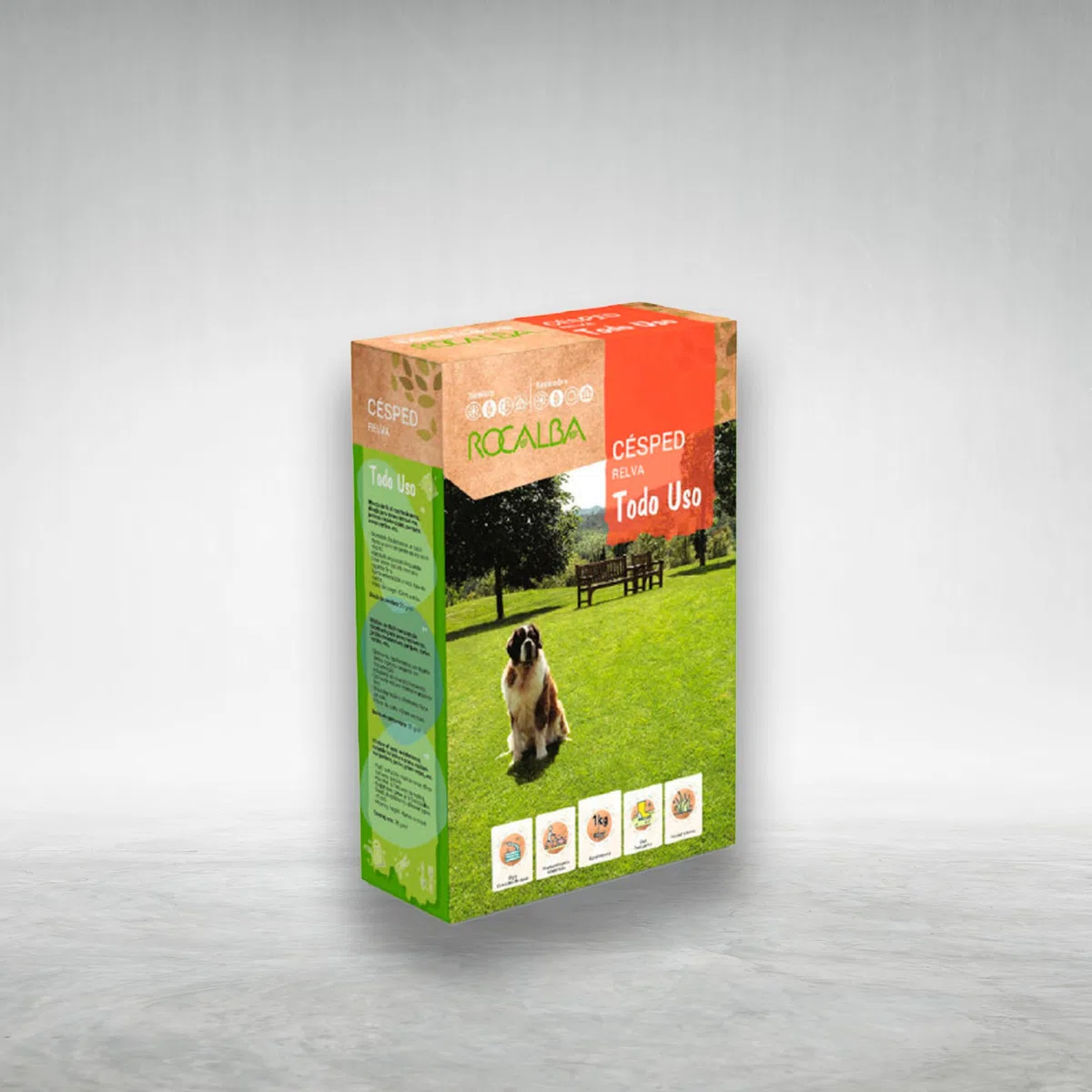 Semillas Césped Todo Uso 1kg MUY RESISTENTE | Mezcla Tapisverd Resistente y de Rápida Implantación | Ideal para Jardines, Zonas de Juego y Uso Familiar | Cobertura hasta 40 m² | Nexum Market