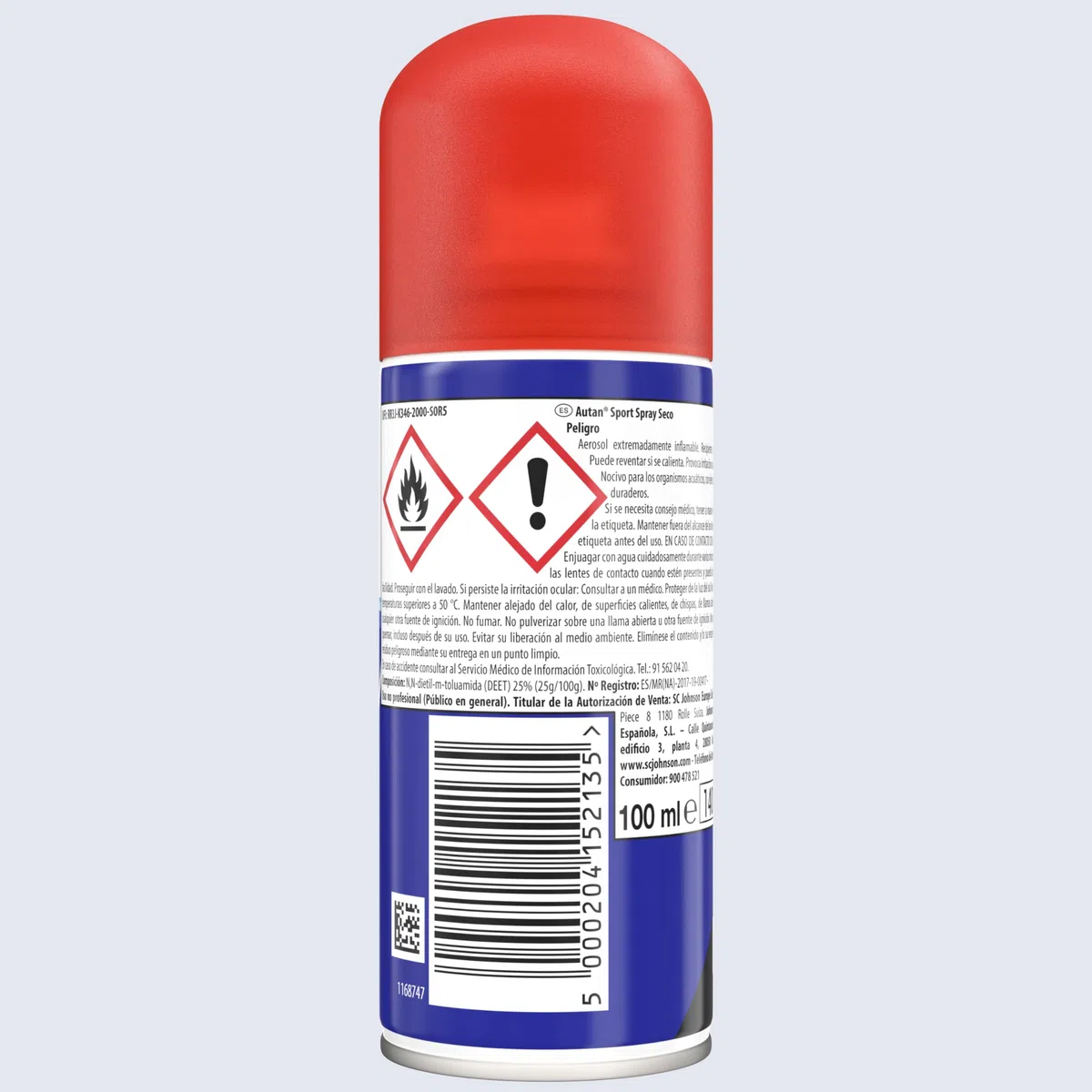 Autan, Pack de 2 Sport Aerosol, repelente multi insecto deportivo resistente al sudor (2 x 100 ml)