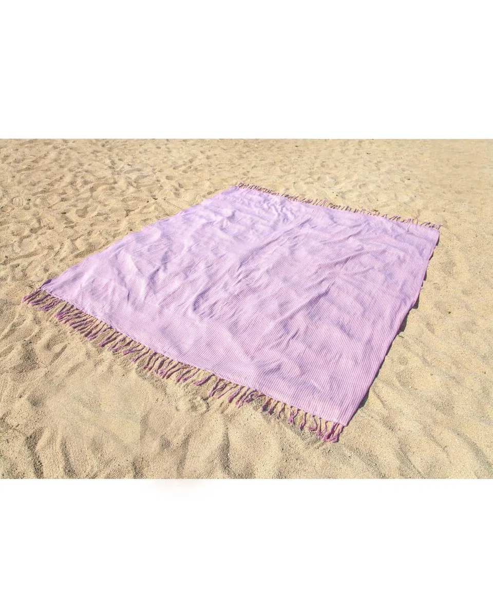 SUN & SURF Gran Foulard de Playa XXL Modelo C 210x240cm | Reciclado Manta Picnic Ideal para Gran extensión Playa, Montaña y Multiusos Mascotas