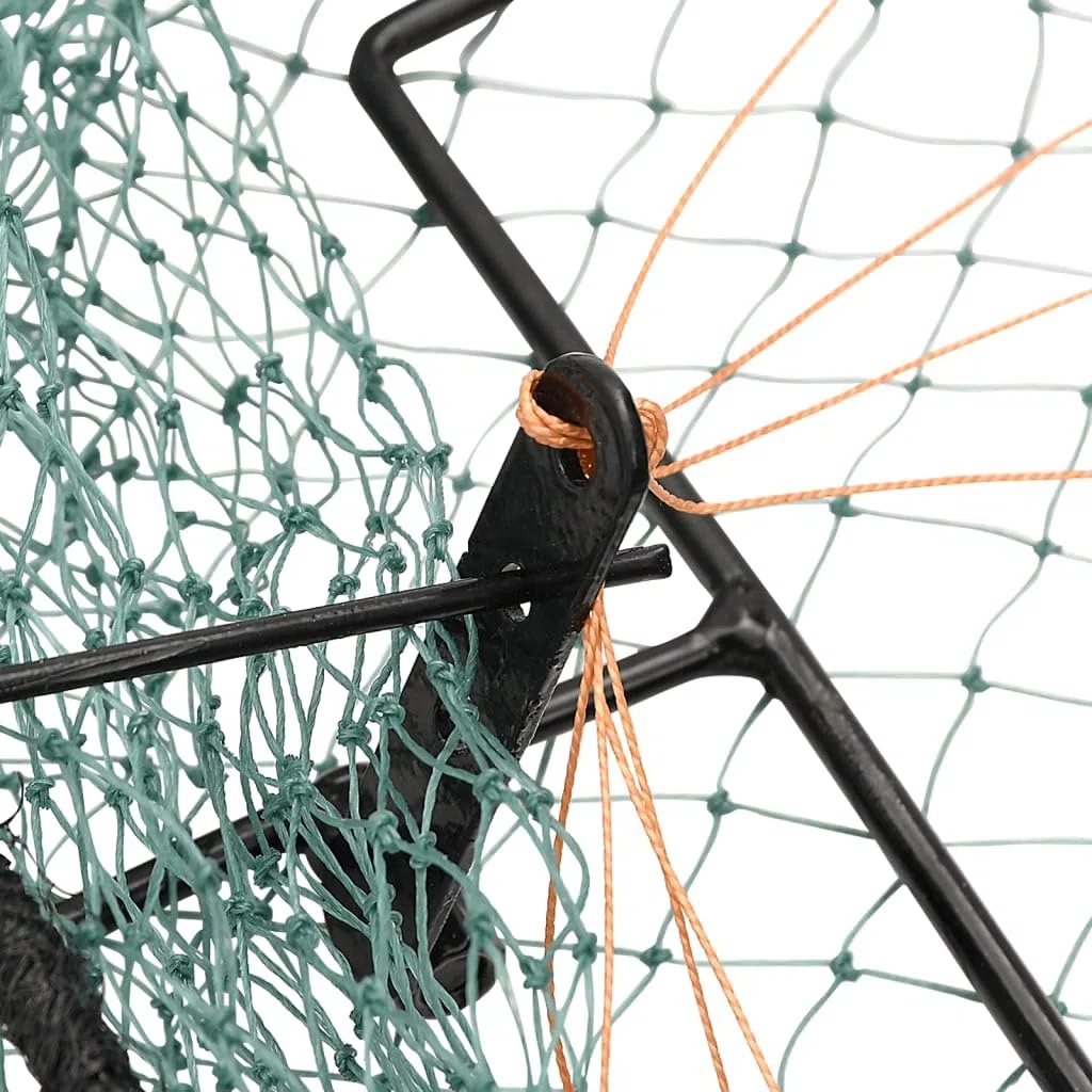 vidaXL Trampa para Pájaros, Red de Captura para Aves Vivas, Protección para Cultivos, Trampa Humanitaria para Animales, Acero Verde