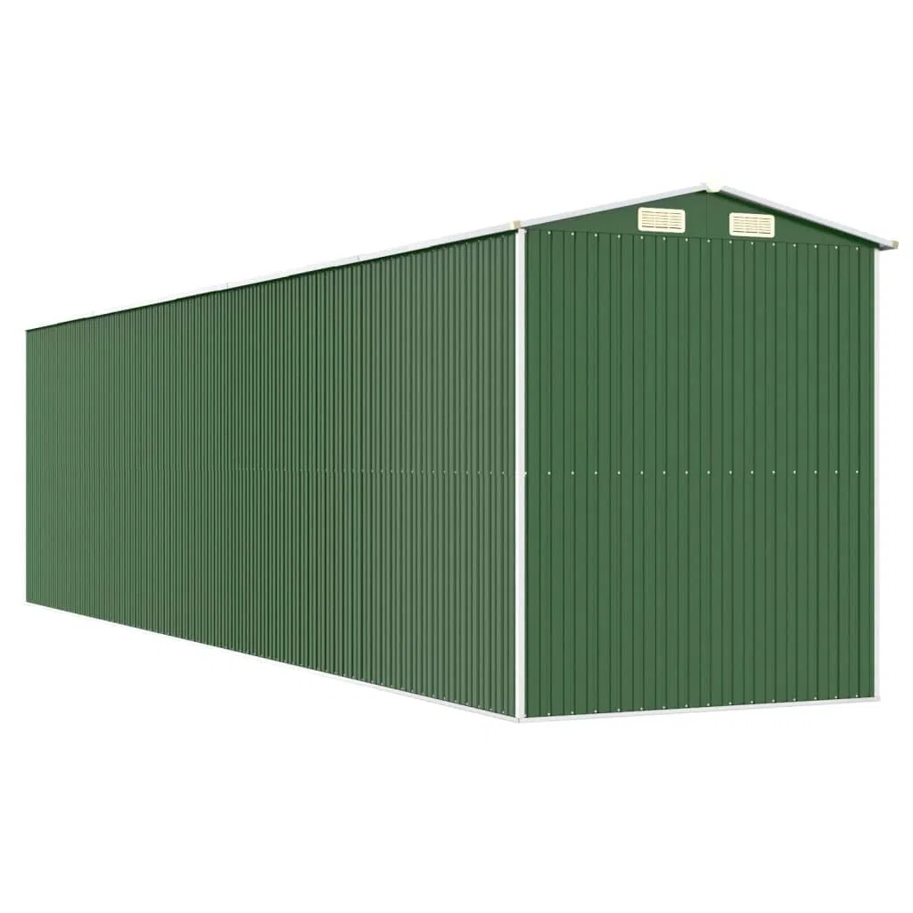 Caseta para electrodomésticos, 192 x 772 x 223 cm, acero galvanizado, color verde