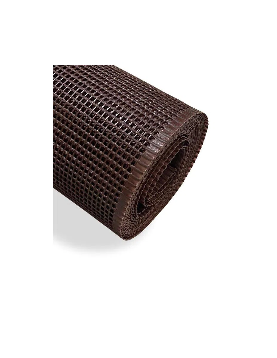 Jardin202 - Red de Plástico para Balcones y Terrazas | MARRÓN | Seleccione Medida y Cuadrado | 1x5 m (Cuadrado: 0,50 cm)
