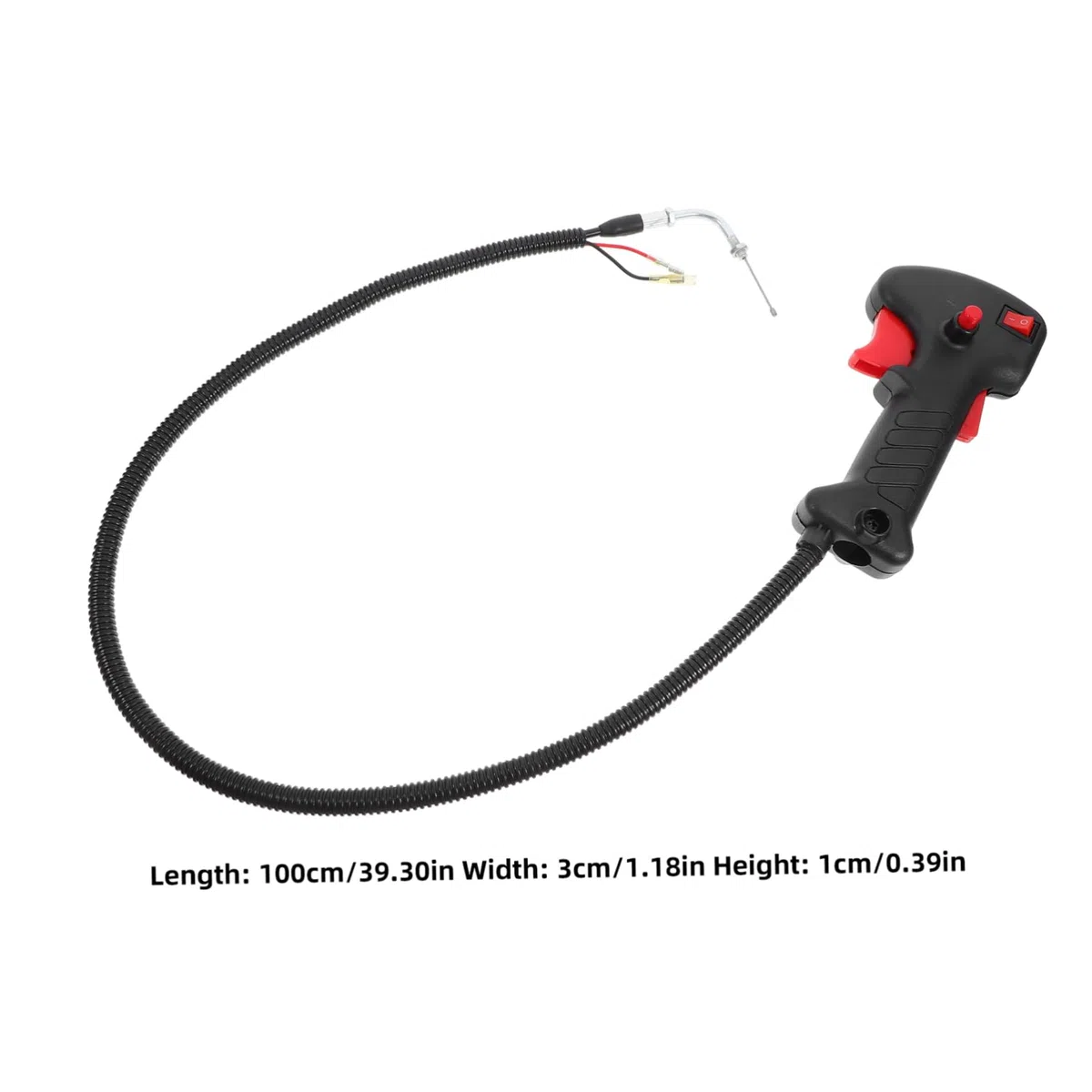 Mango De Recortadora De Césped Ergonómico para Desbrozadora 43cc-52cc, Empuñadura Derecha Ajustable con Interruptor y Cable, Accesorios Prácticos para Jardín y Mantenimiento del Césped