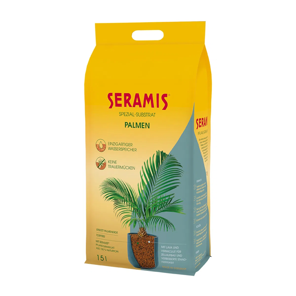 Seramis sustrato Especial para Palmeras, 15 l – granulado sustituto para Palmeras, Ideal Almacenamiento de nutrientes, para Interior y Exterior