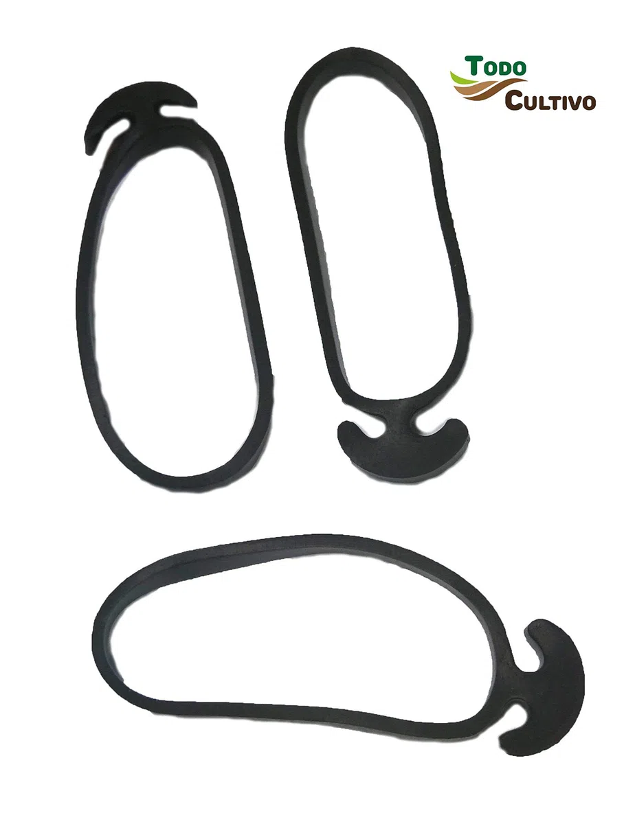 Todo Cultivo Goma Ancla Elastica nº 8 Extra para entutorar. 300 Unidades. Caucho EPDM Reforzado (máxima Elasticidad y duración)