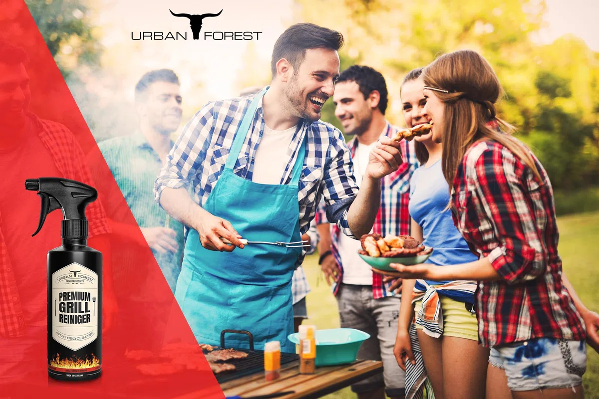 Urban Forest - Limpiador de horno Extrem y gel de limpieza para parrillas, como limpiador potente, elimina la resina de humo, para hierro fundido y ollas de hierro fundido, 500 ml