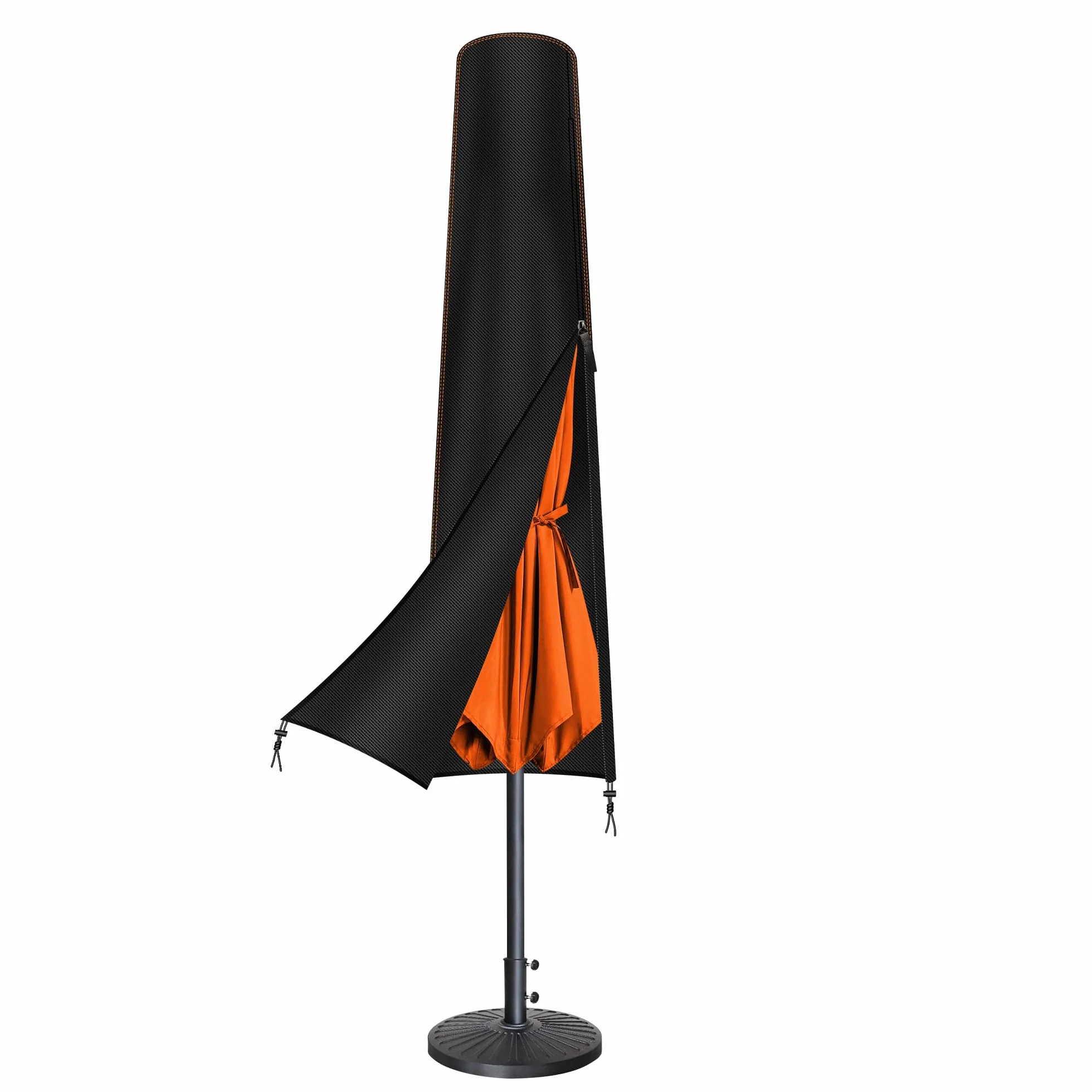 Enzeno Funda para sombrilla, hasta Aprox. 200 cm, 300 cm de diámetro, Funda para sombrilla, Resistente al Agua, Resistente a los Rayos UV, con Cremallera Impermeable (190x30/40/50 cm)