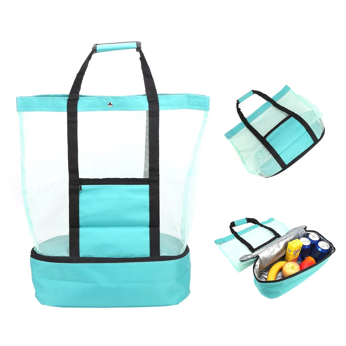 FECAMOS Bolsas de piscina y asas mejoradas, bolsas de playa y para playa, piscina al aire libre, gimnasio