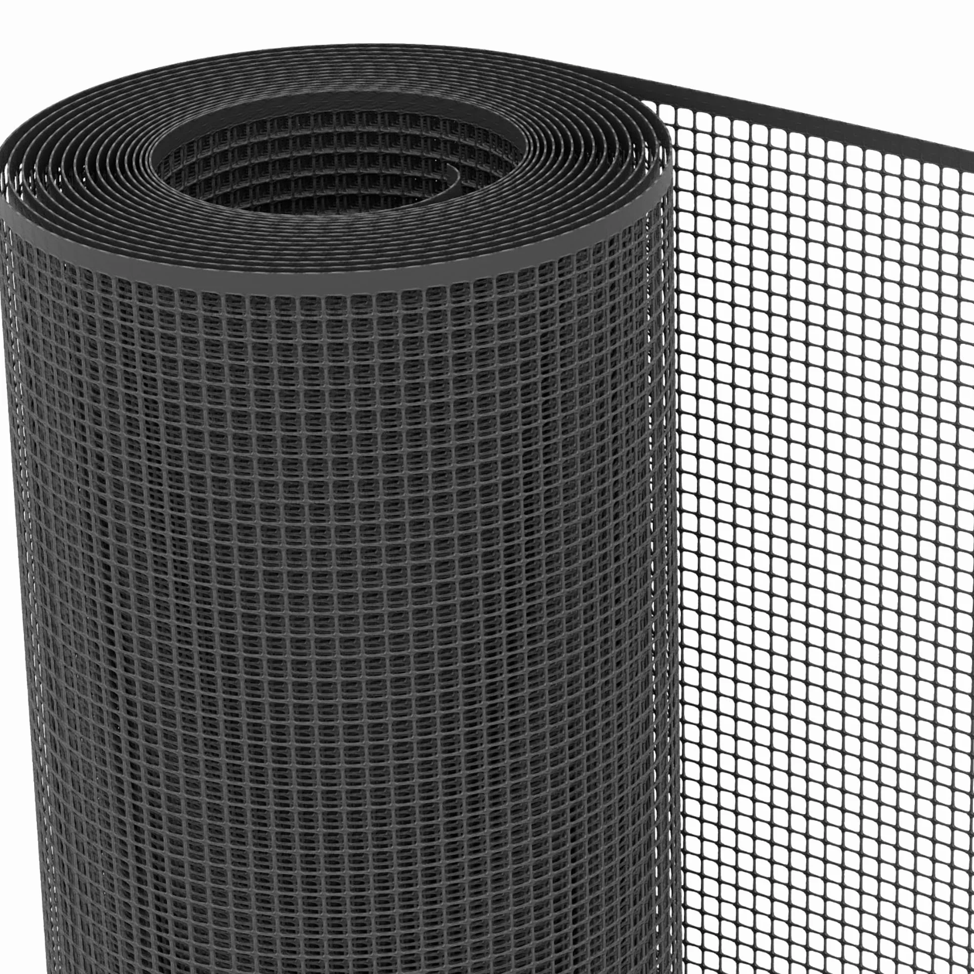 TENAX Quadra 10 Antracita 1,00x5 m, Malla de Plástico Protectora Multiuso para Balcones, Vallas y Cercados
