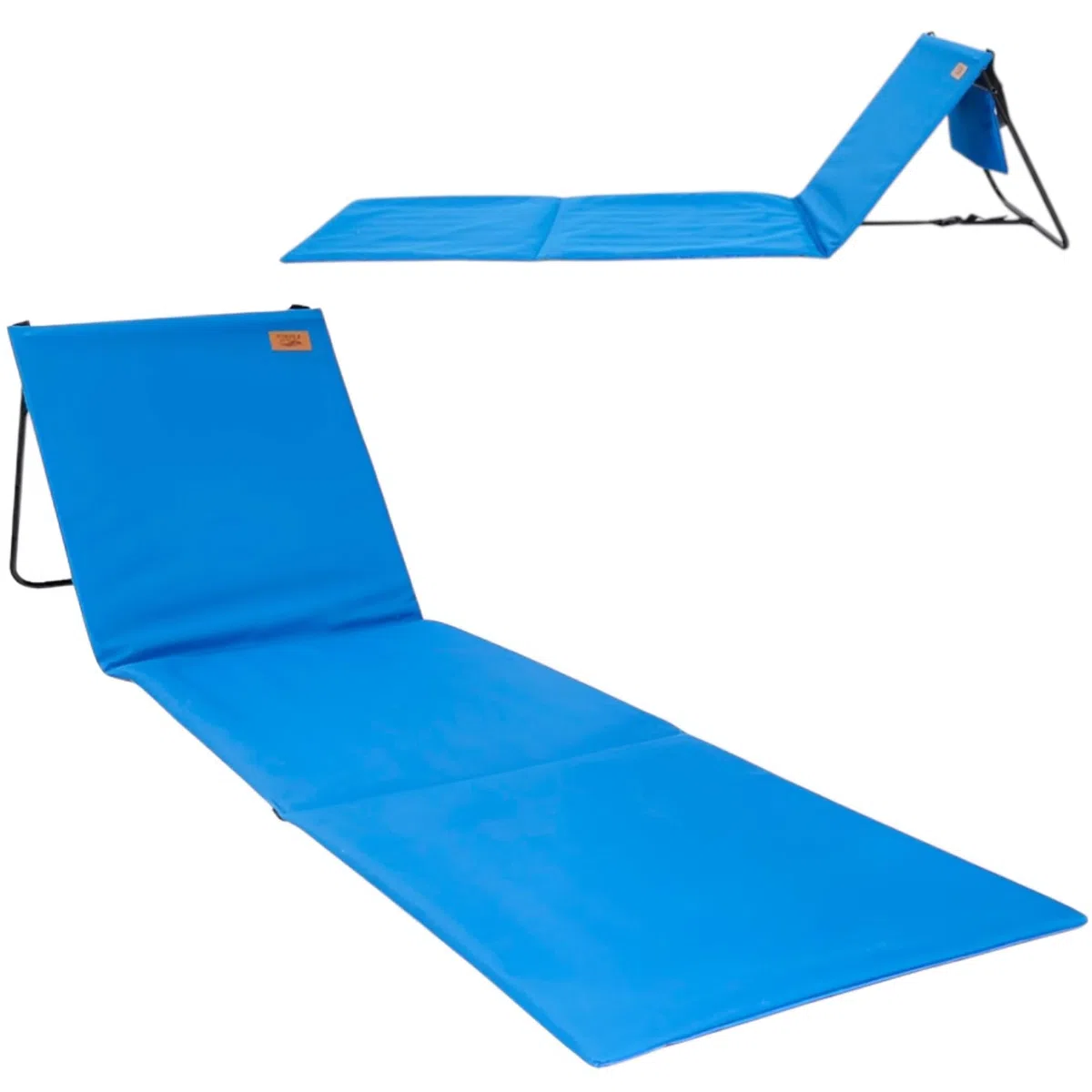 DEVESSPORT Tumbona de Playa Plegable con Respaldo Reforzado y Bolsillo Trasero | Diseño Ligero, Compacto y Resistente – Ideal para Playa, Camping o Piscina