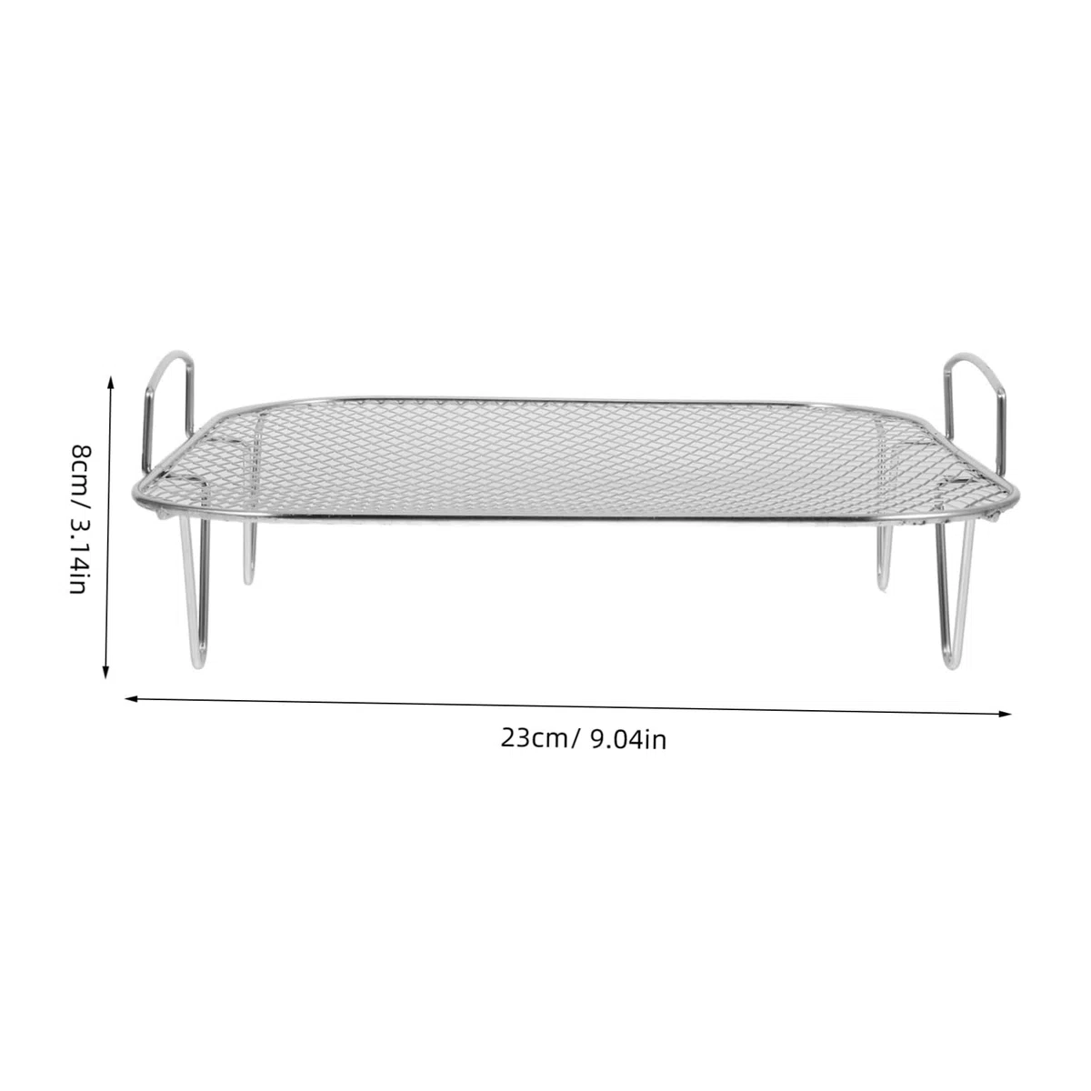 Rejilla para Freidora De Aire del Horno Acero Inoxidable Multifuncional para Cocinar Al Vapor y Asar, Compatible Freidoras, Uso Doméstico y Barbacoa,