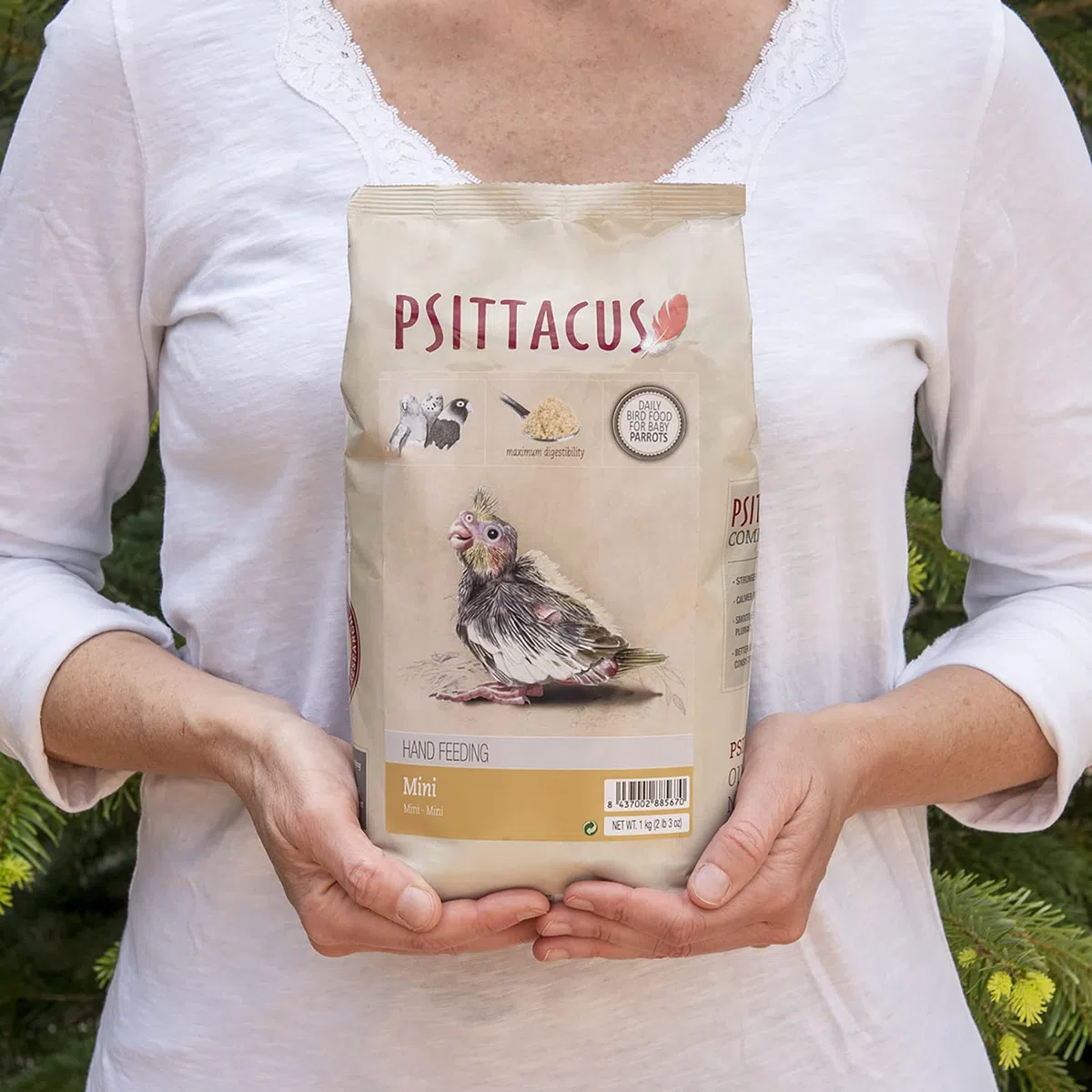 Psittacus Mini Hand-Feeding 1 kg | Papilla para Ninfas, Aratingas y cacatúa Galah | Alimento Premium para Aves | 100% no-GMO
