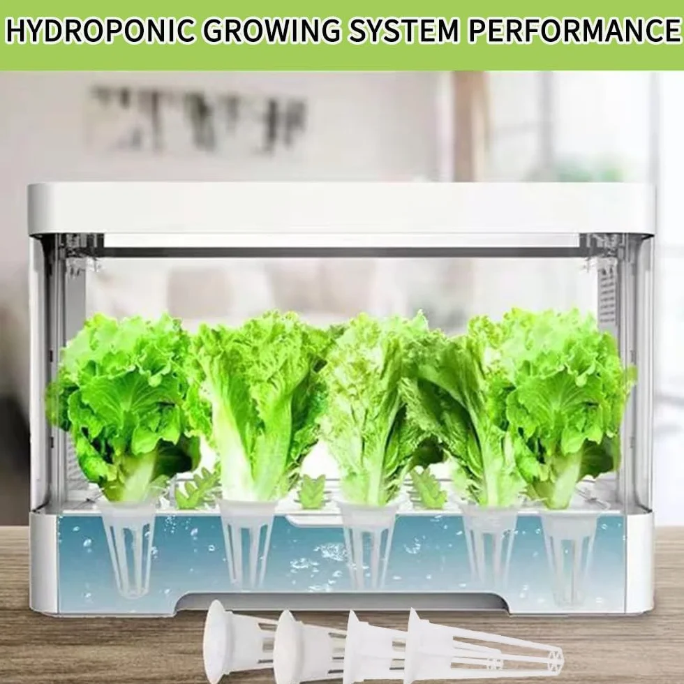 50 Piezas Kit de Sistemas de Cultivo hidropónico,25 Piezas esponjas de Crecimiento de raíces,25 Piezas Maceta Hidropónica,para Sistema de Cultivo Hidropónico de Jardín,Interior