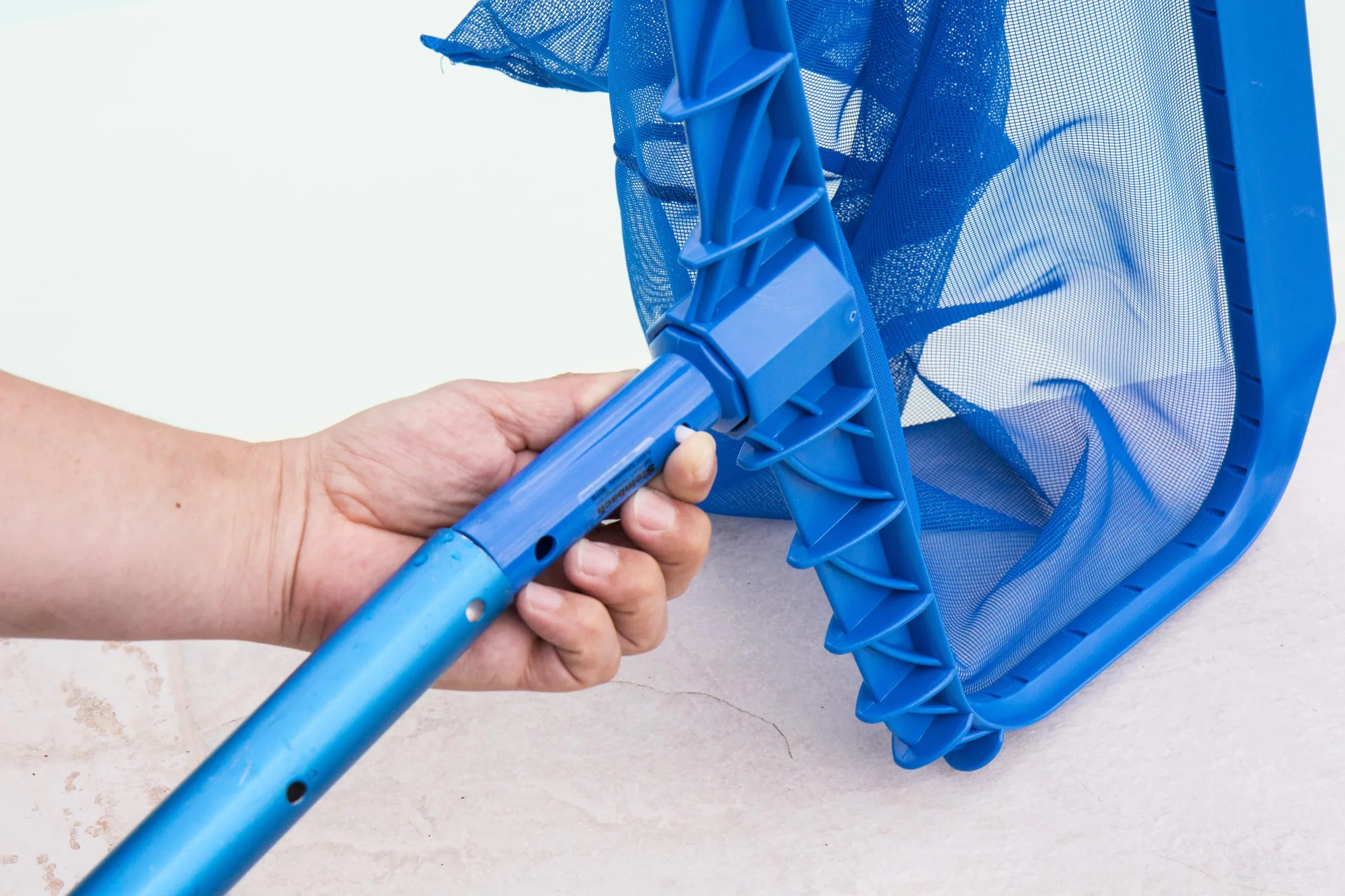 Steinbach 61115 - Recogehojas para piscina (estructura de plástico reforzado, compatible con mango telescópico)