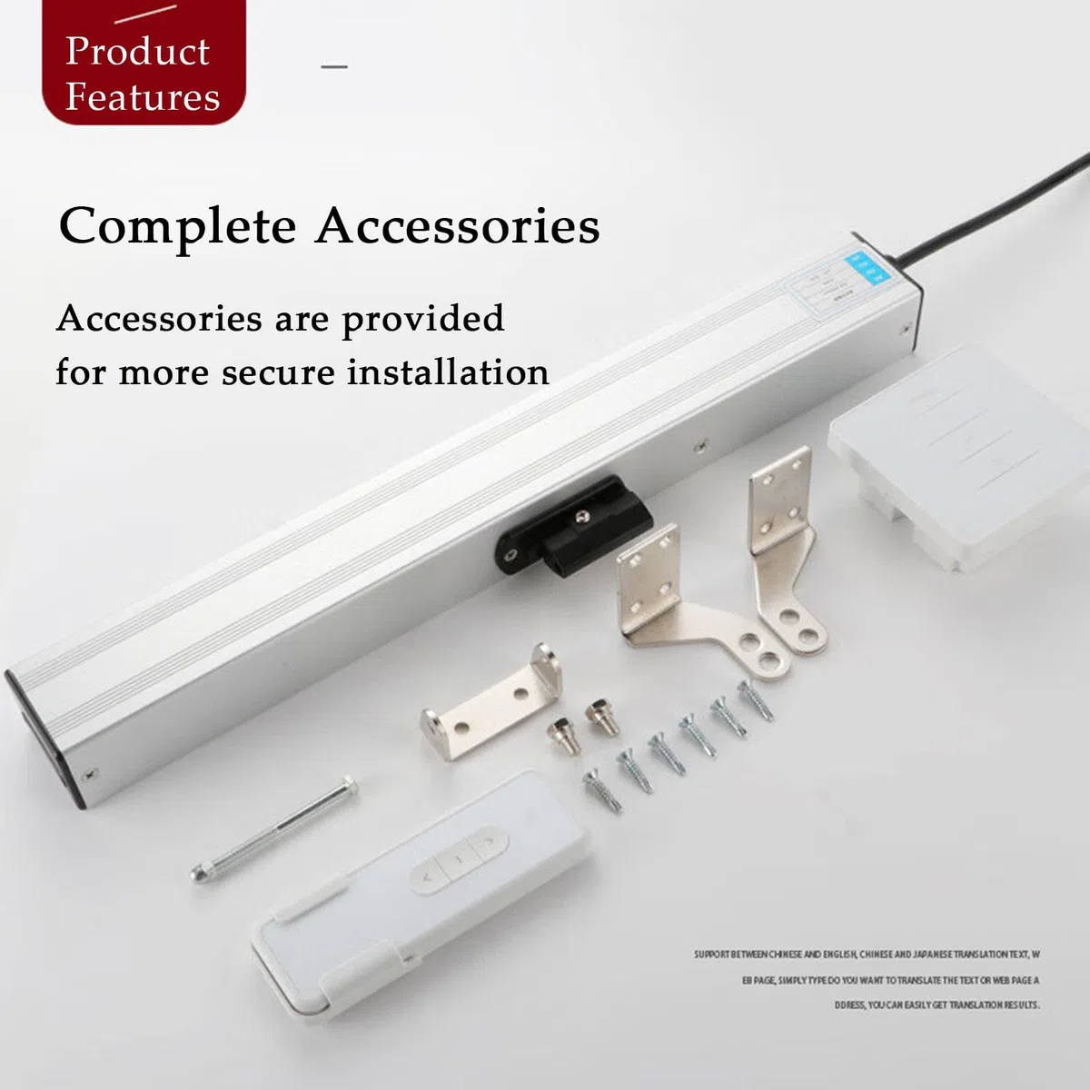 Abreventanas eléctrico automático con mando a distancia e interruptor de pared, carrera ajustable de 300-1000 mm para tragaluces, invernaderos, rejillas de ventilación de techo, actuador de cadena